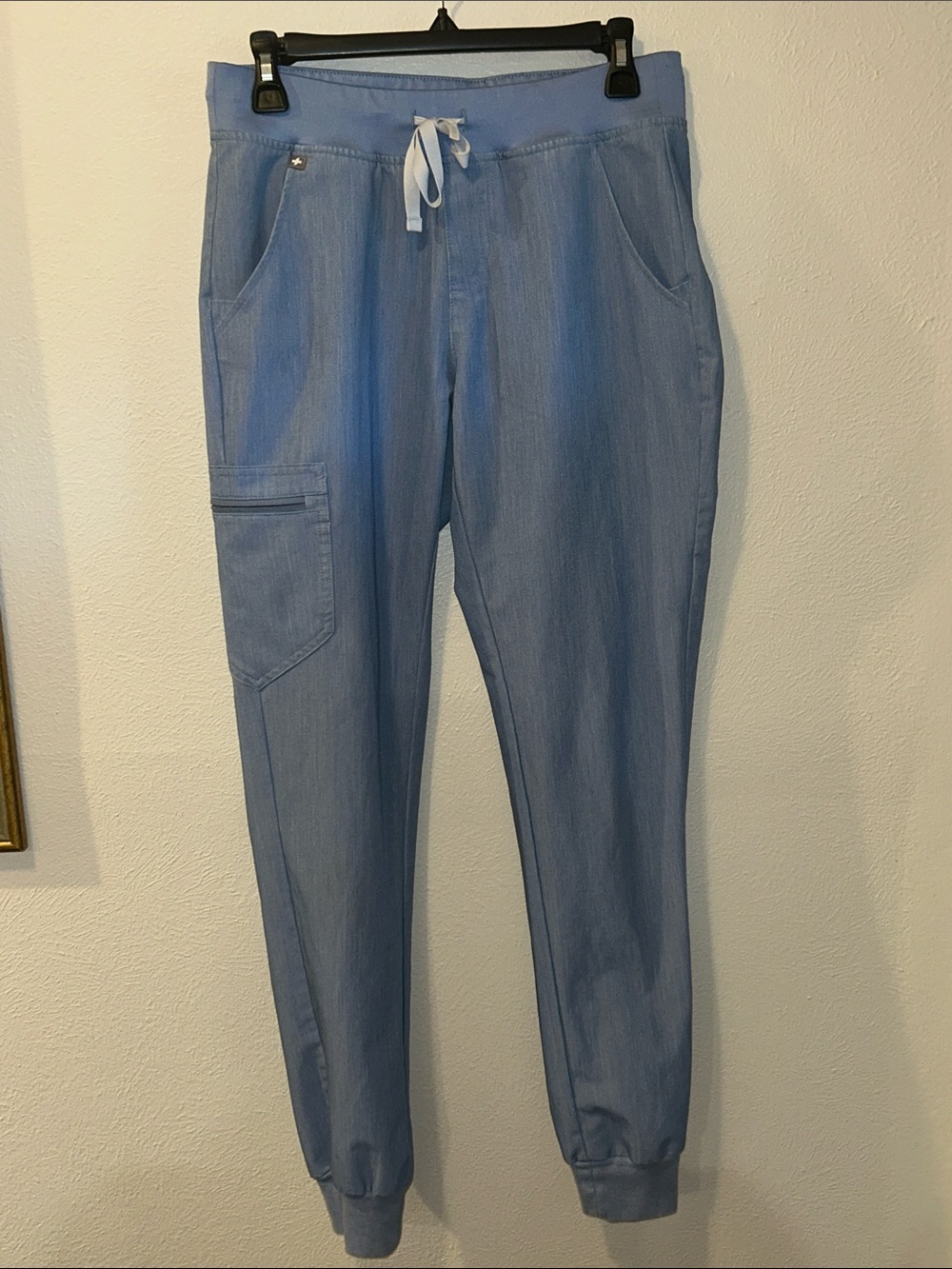 Figs Jogger Scrub Pants Light Blue Small Tall
